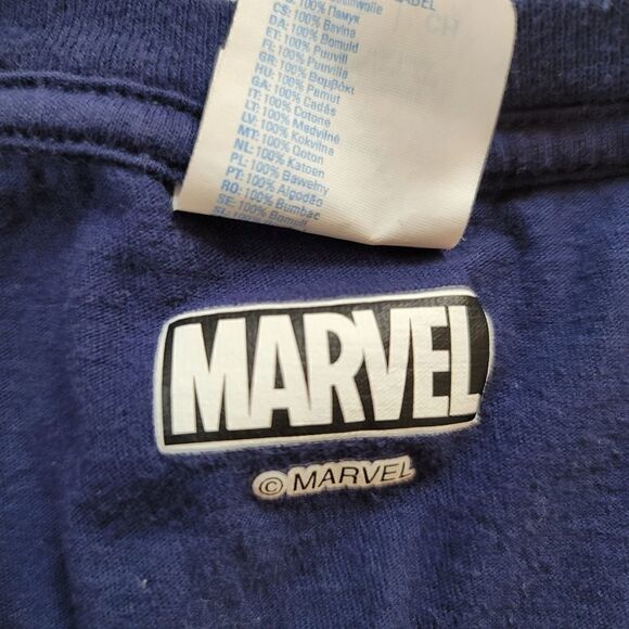 Thor tee shirt boys youth large or mens small navy blue Ragnarok Marvel - Picture 4 of 5